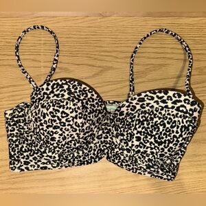 Animal Print Bikini Top
